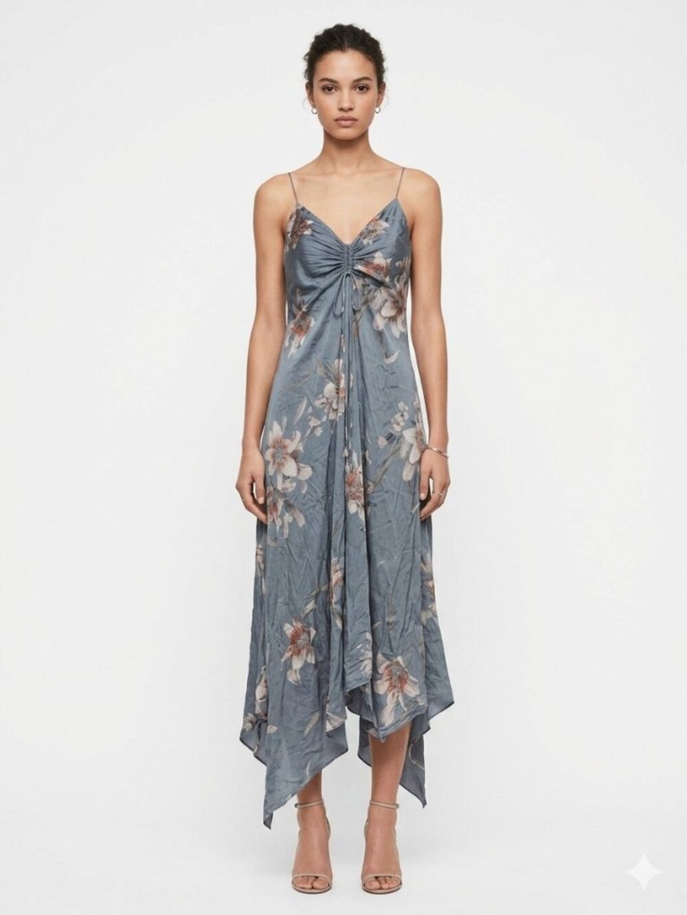 All Saints Alexia Kuroyuri Silk-Blend Dress